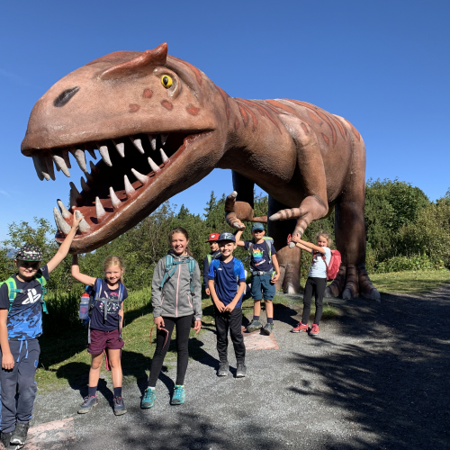 Wandertag zum Triassicpark in Waidring