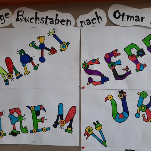 Buchstaben nach Otmar Alt